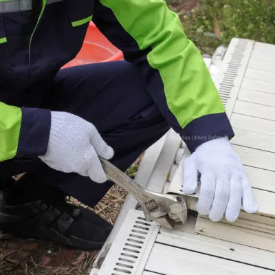 7g de hilo tejido industrial de la mano de obra puntos de PVC de seguridad de tejido de algodón Guantes de trabajo