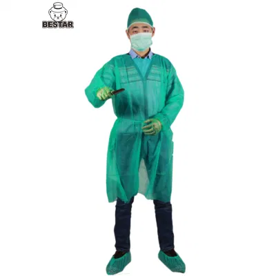 El aislamiento de la bata desechable Nonwoven spp.