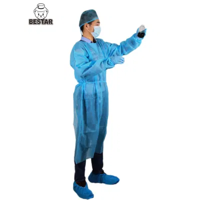 El aislamiento de la bata desechable Nonwoven spp.