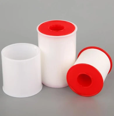 Yeso adhesivo Perforatd de óxido de zinc de alta calidad con plástico CE&amp;ISO Puede