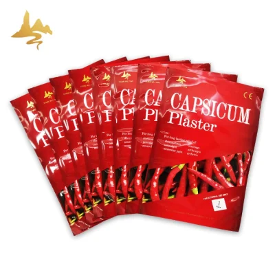 Tejido de algodón perforado médico aliviar el dolor corporal Capsaicin Plaster calor