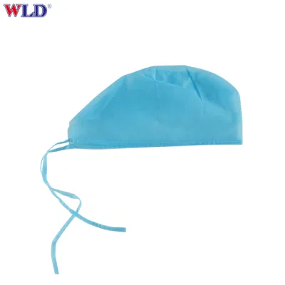 Tira Tejida desechables tapa tapa de culata Bouffant Clip Cabello Médico Quirúrgico de la Red Hat