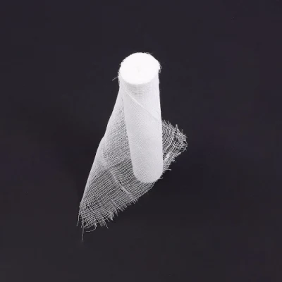 Bajo Precio cómodo absorbente médico quirúrgico 100% algodón de embalaje individual 7m*14cm rollo de gasa absorbente