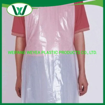 Resistente al agua con el médico/Hospital/dental/PP/Nonwoven/Poly/HDPE LDPE/desechables de plástico/PE delantal para el servicio de la industria de procesamiento de alimentos/Hotel/Restaurante de cocina/seguridad