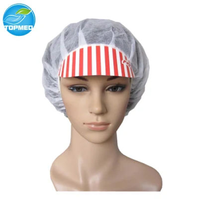Trabajador Nonwoven desechables de gorra, EL PP las tapas de los trabajadores