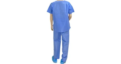 Matorral desechables paciente bata de médico de traje traje de paño médico