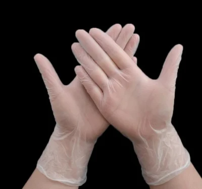 PVC nitrilo desechables de vinilo azul sin polvo Guantes de examen