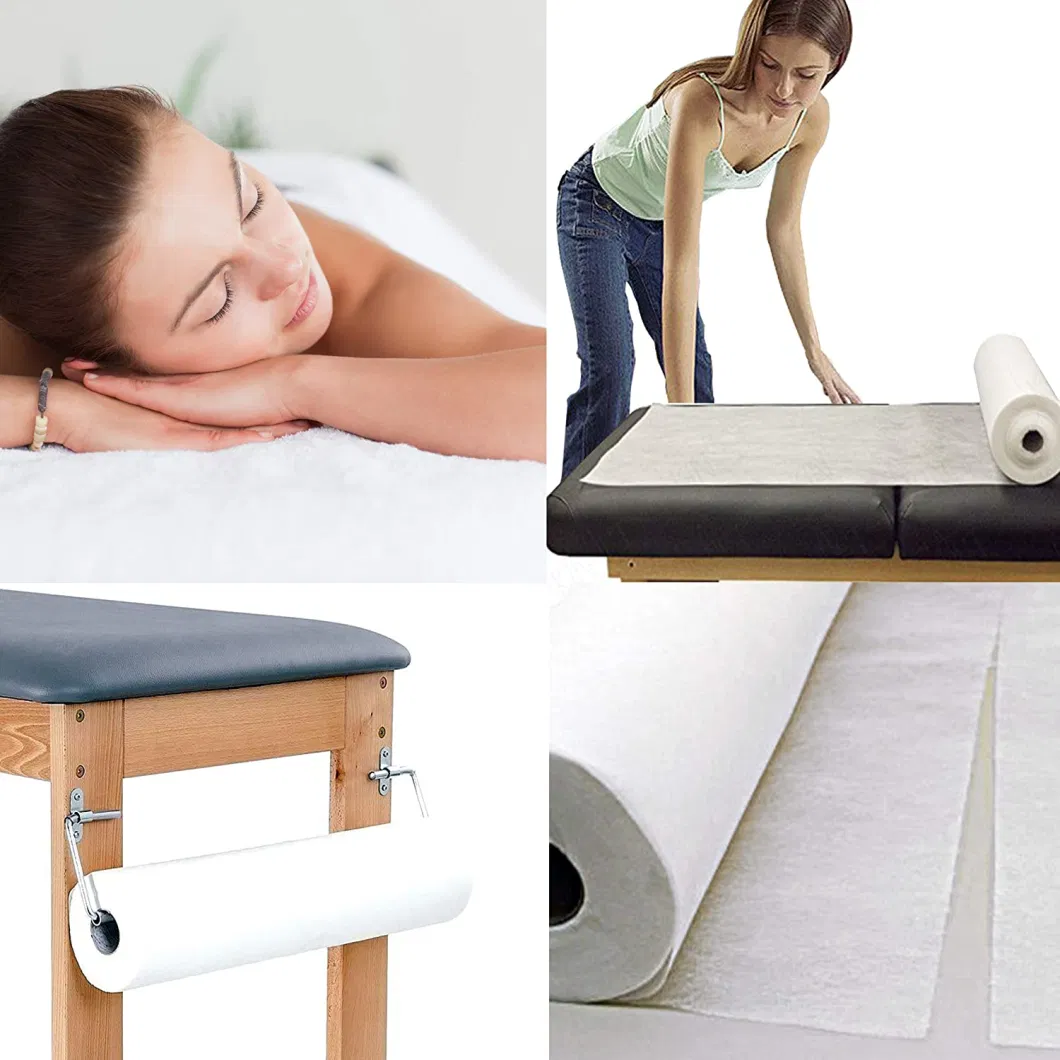 Disposable Bed Sheet Waterproof Non Woven SPA Bed Cover Massage Table Sheet Roll