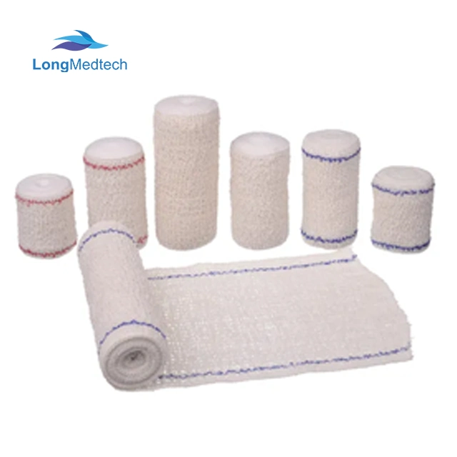 100% Cotton Spandex Elastic Crepe Medical Bandages Different Sizes Available Cotton Crepe Bandage