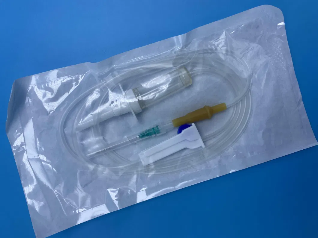 ISO/CE Medical Disposable 20drops/Ml 8mlchamber Infusion Set with Needle