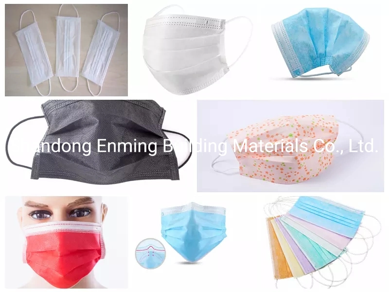 Non-Woven Face Mask Disposable with Tie-on Bfe&gt;99%