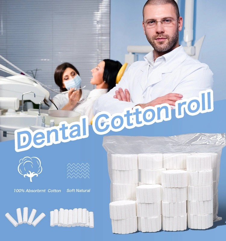 100%Cotton Medical Disposable Absorbent Dental Cotton Roll