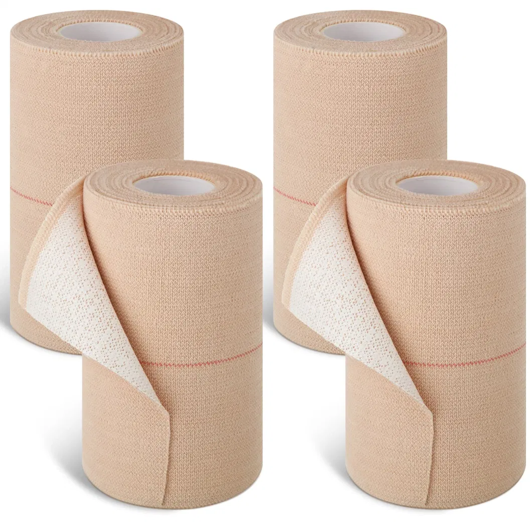 Wholesale Elastic Unbleached Spandex Cotton Crepe Bandage 7.5cm 10cmx4.5m with Clips Elastic Crepe Bandage Manufacturer, China