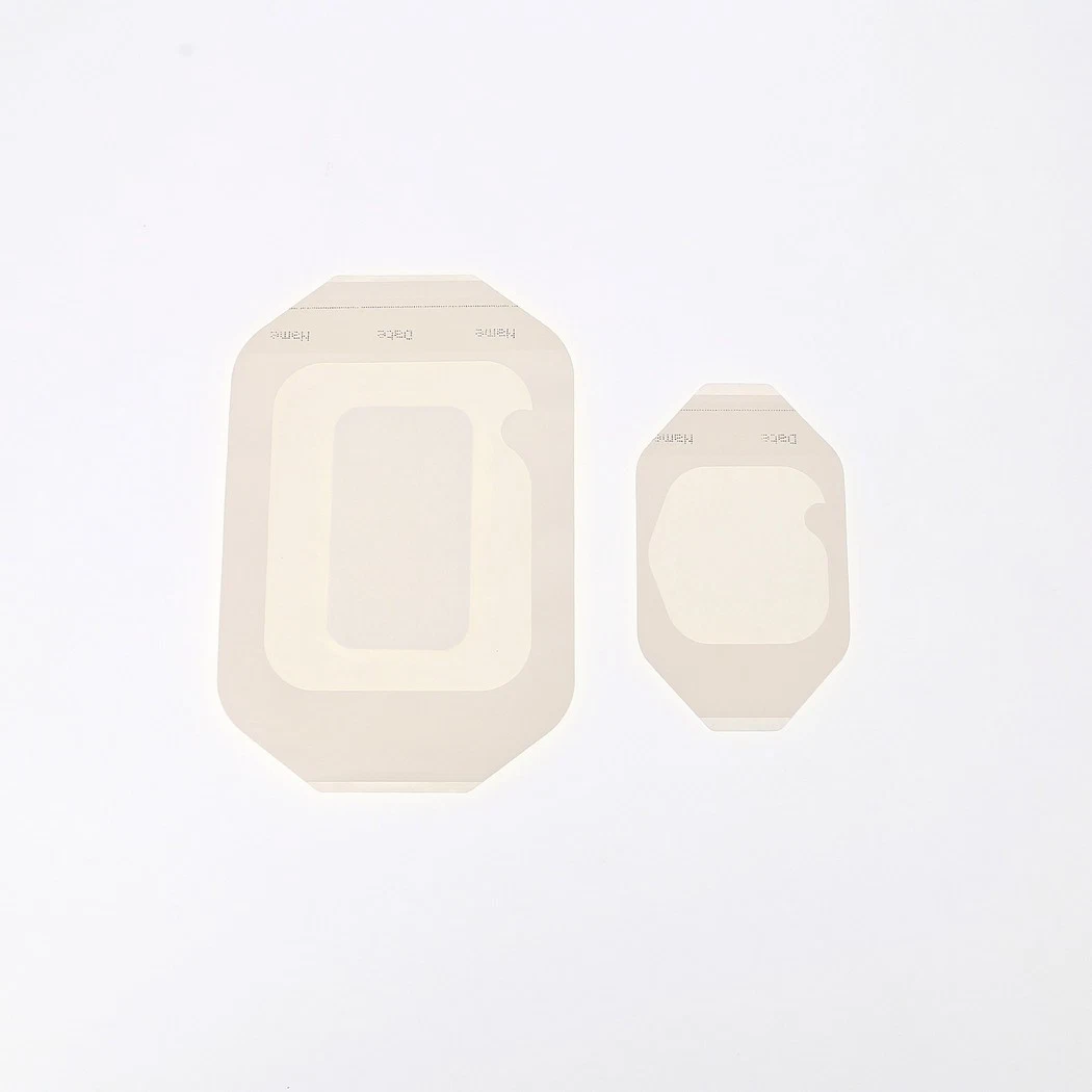 Medical Waterproof 6X7cm/10X12cm/10X15cm/10X20cm Transparent PU Film Dressing with Label Strip