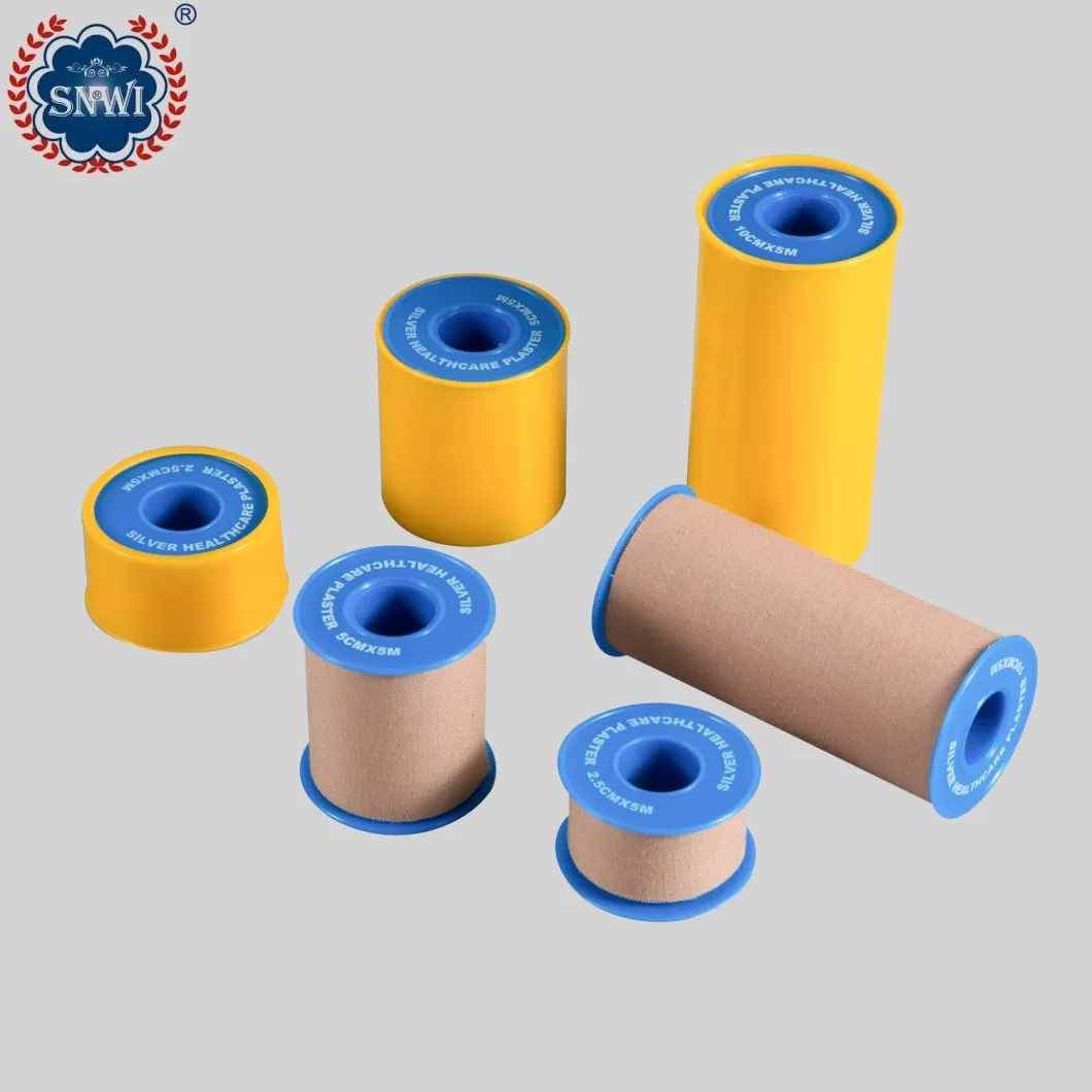 High Quality Medical Surgical Wound Care Cotton Zinc Oxide Adhesive Plaster Bandage Tape with Plastic Can