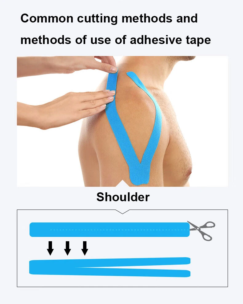 Breathable Adhesive Physical Therapy Elastic Sport Kinesio Athlete Training Kinesiology Tapes