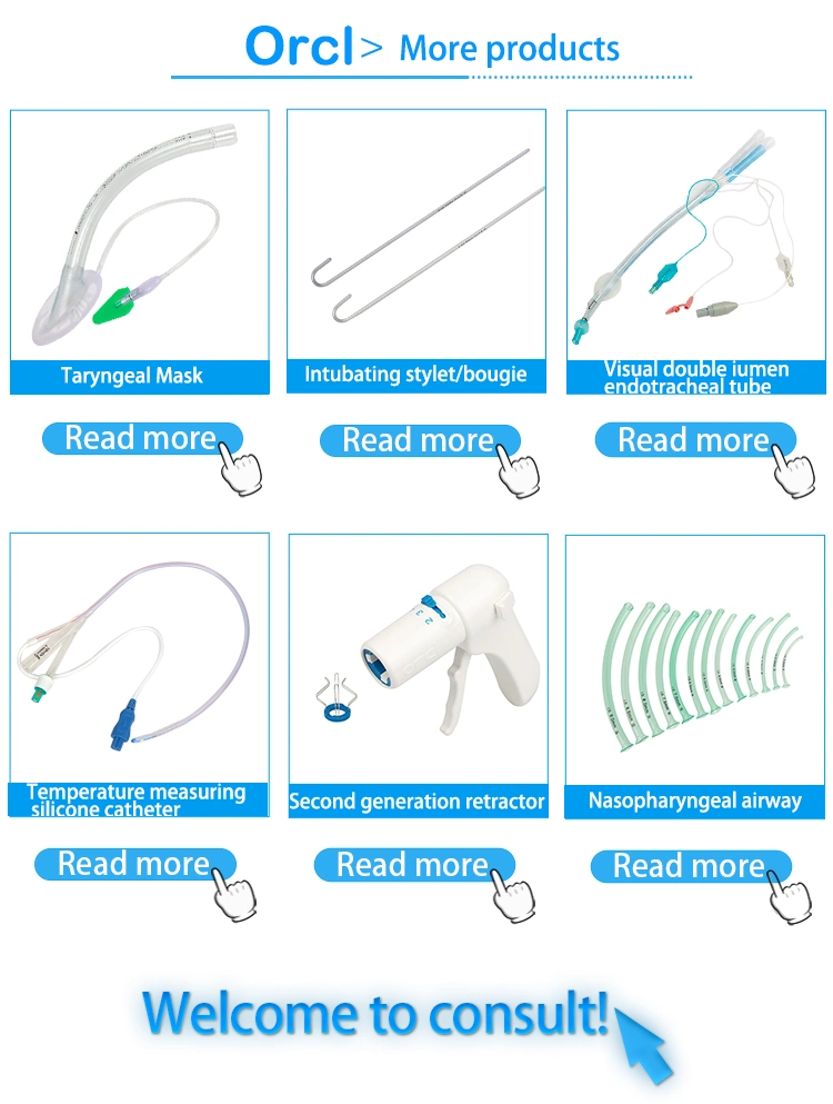 Orcl Manufacturer Wholesale Silicone Reusable Reinforced Easy Laryngeal Airway Mask