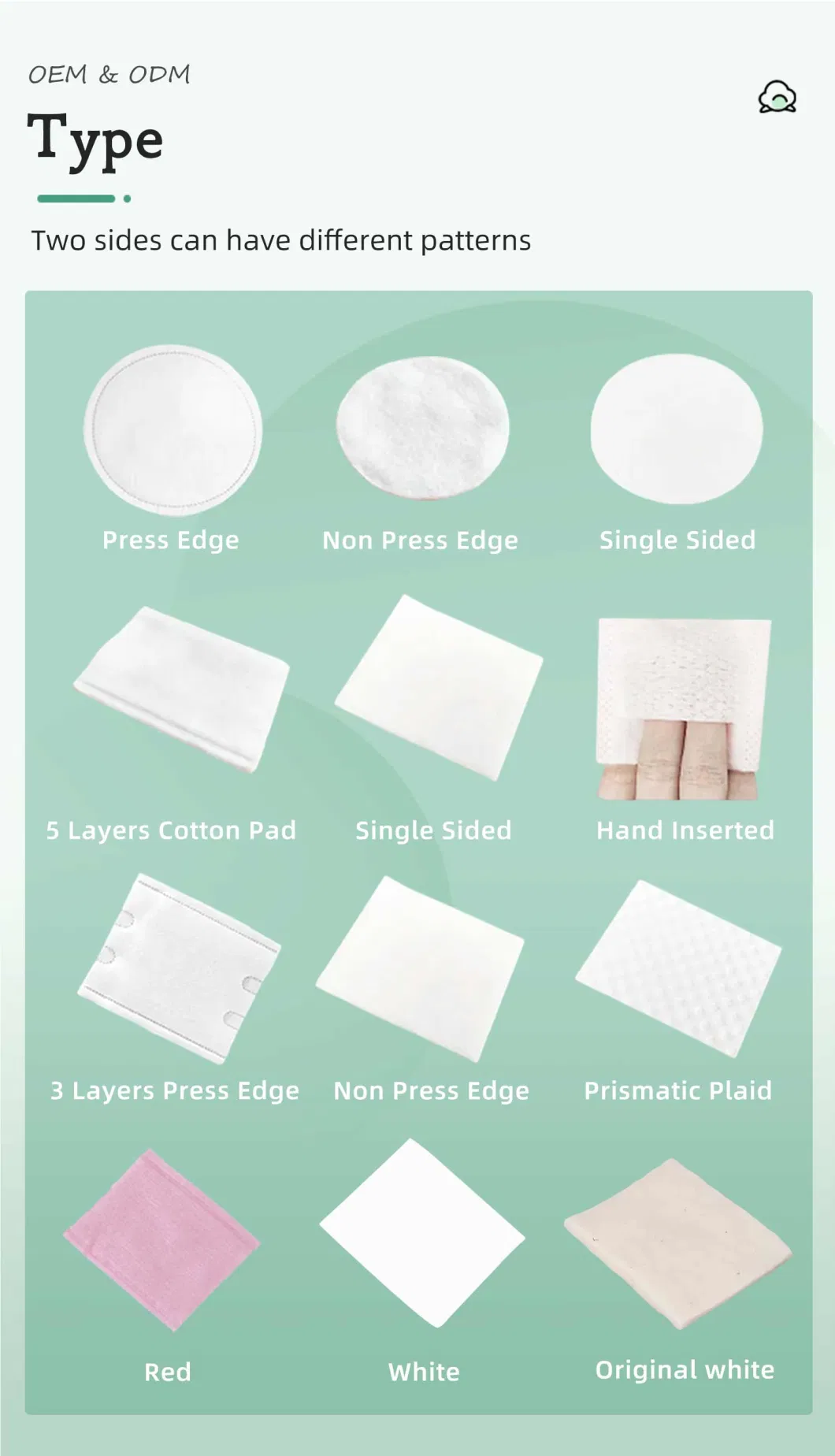 Stretchable Professional Factory Facial Pad Bamboo Cotton Pad