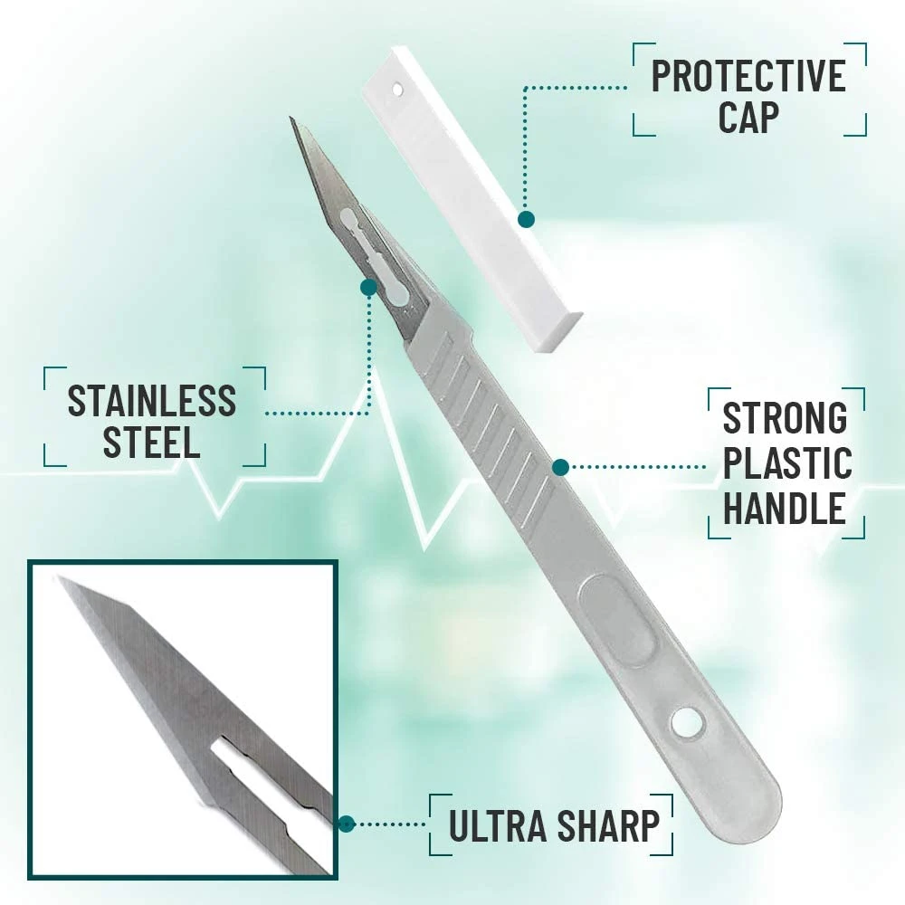 China Medical Manufacturer Disposable Sterile Stainless Steel Dental Surgical Blade Scalpel
