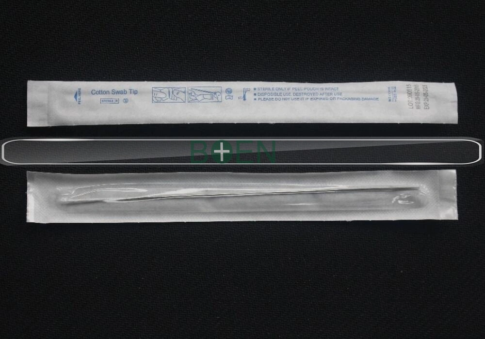 Medical Disposable Stainless Steel Swab Stick Aluminum Swab Stick Cotton Swab 150mm