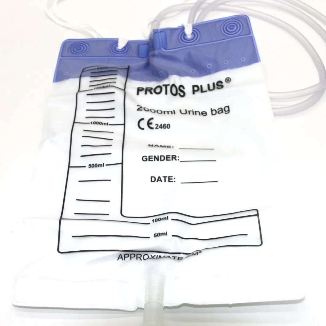Push Pull Valve Urine Bag / Drainage Container of Various Sizes