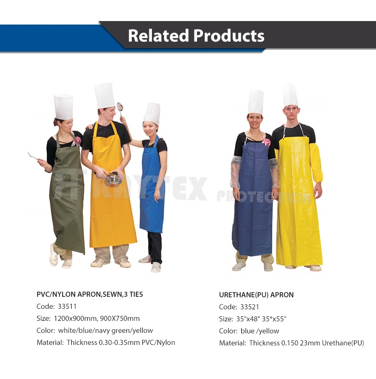 Kitchen Disposable Nonwoven PVC/PE/PP Apron for Protection