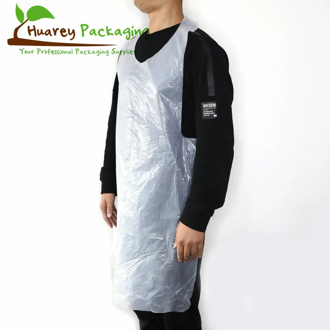 Disposable HDPE LDPE Plastic Apron with Different Colors