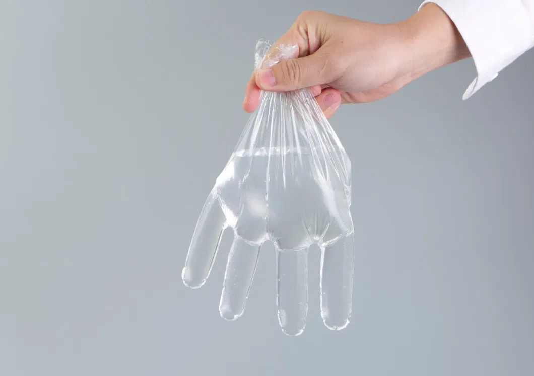 Disposable Protective Poly Gloves Plastic HDPE PE Gloves From 0.5g