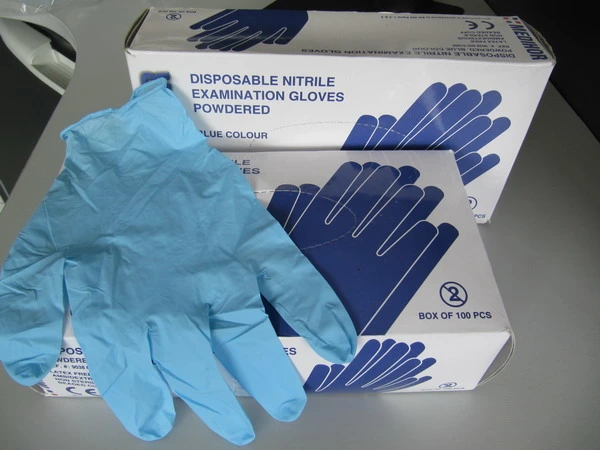 FDA Standard Disposable Safety Protective PVC Powder Free Nitrile Examination Glove