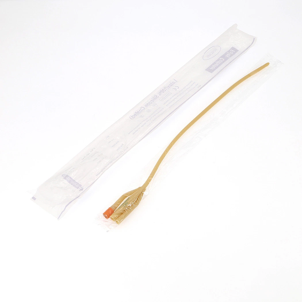 Medical Sterile Silicone Coated 1way/ 2way/ 3way Latex Foley Urinary Catheter for Children/ Adults