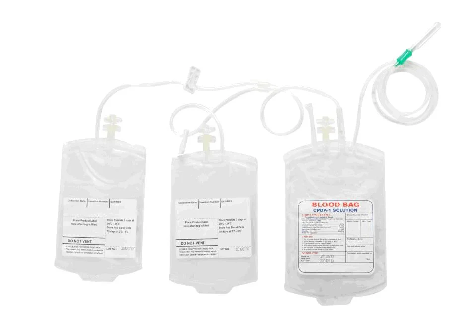 Medical Triple Disposable Blood Bag with Ce and ISO