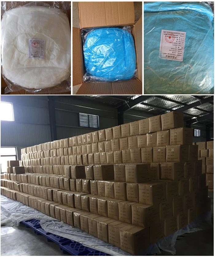 ISO13485 Food Factory PP Non Woven Nonwoven Disposable Head Peaked Worker Customized Hairnet Caps with Snood for Women From Xiantao Factory