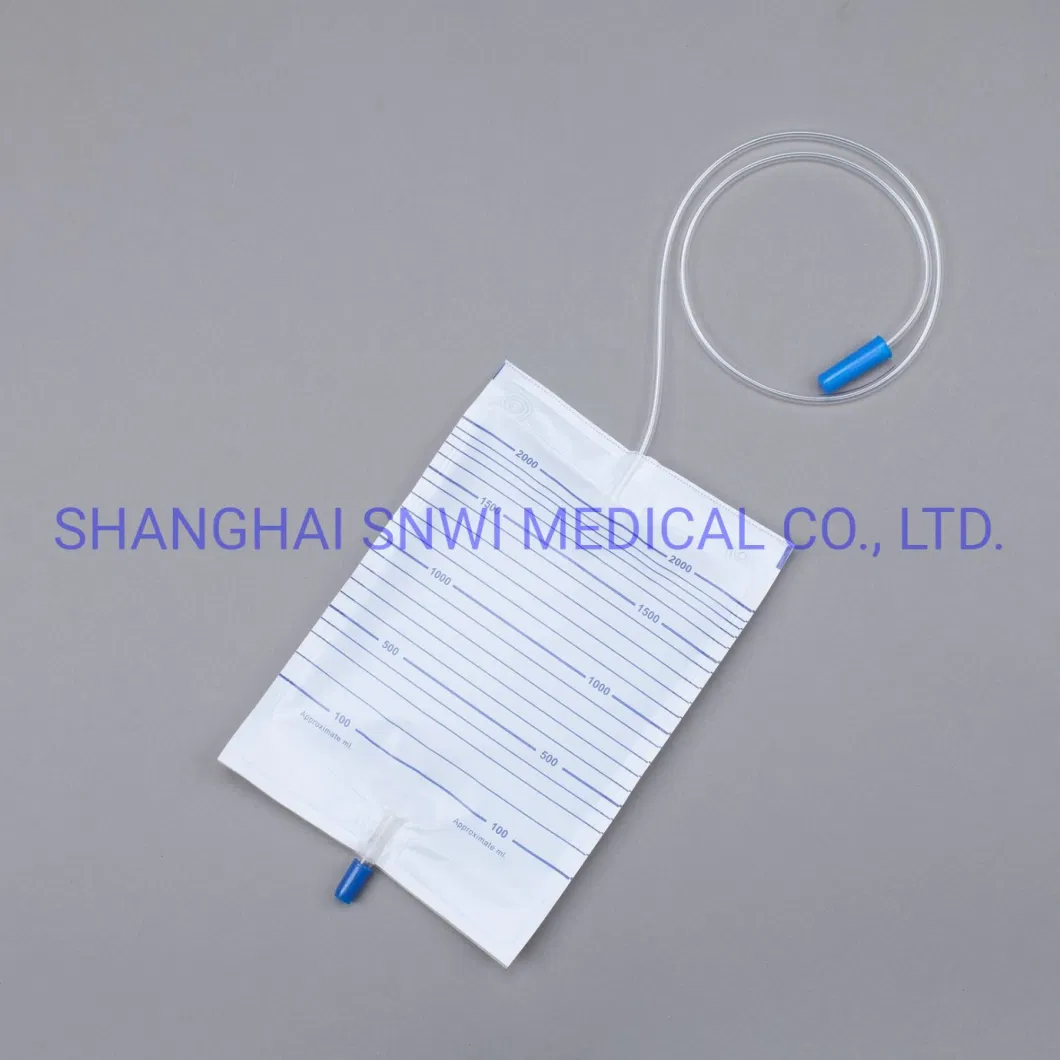 Disposable Medical Supplies Sterile PVC Urine Drainage Bag with Twist Turn Valve