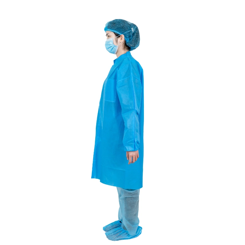 Non Woven Disposable Hospital Coat, Potective Disposable Medical Lab Coat