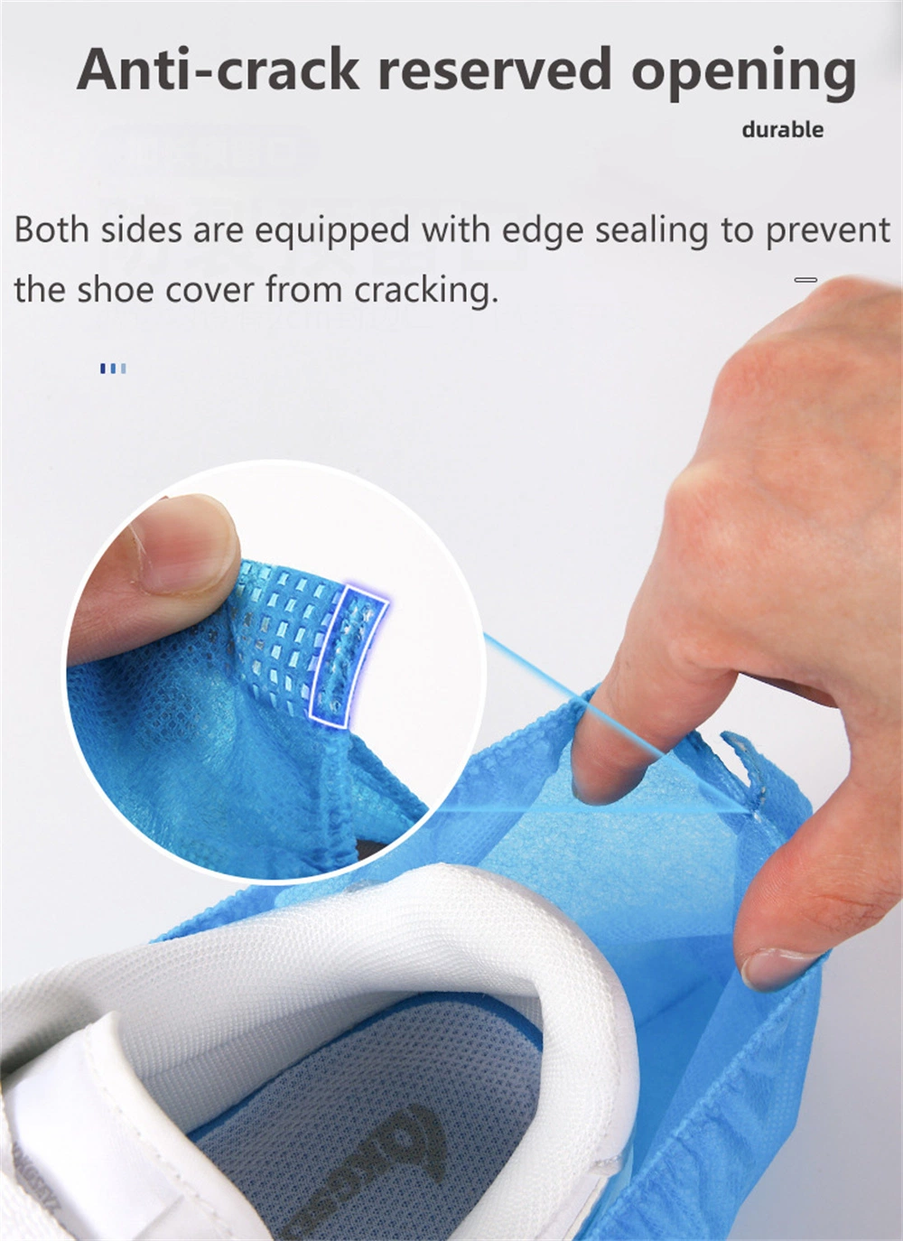 Disposable Dustproof Non-Woven Non-Slip Shoe Cover