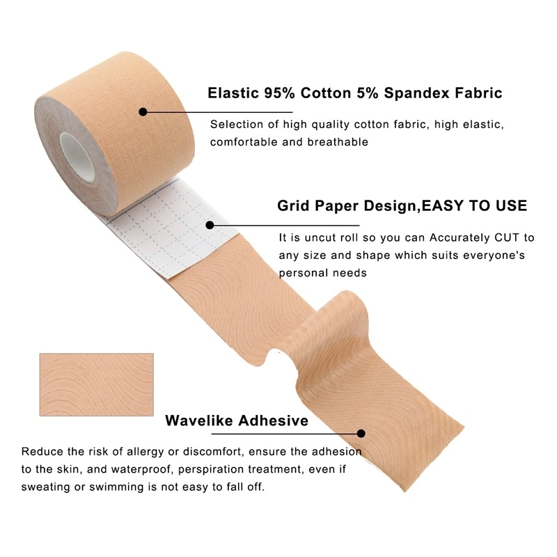 Quick Delivery OEM Medical Waterproof Cotton Elastic Athletic Sports Tape Wholesale Muscle Cure Kinesiology Tape
