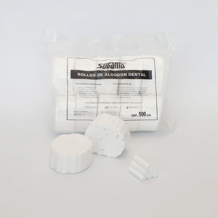 Absorbent Medical Disposable Dental Cotton Rolls for Wound Care