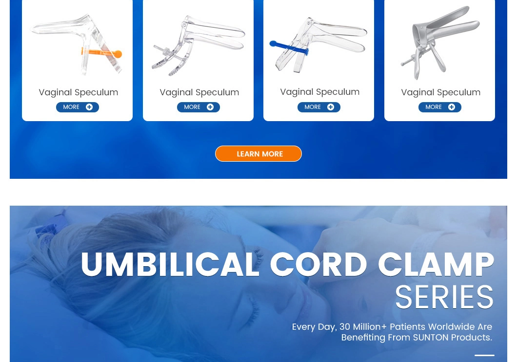 Sunton Sterile Disposable Medical Umbilical Cord Clamp China EOS Disinfecting Type Umbilical Cord Clamp Manufacturer Sample Available Umbilical Cord Clamp
