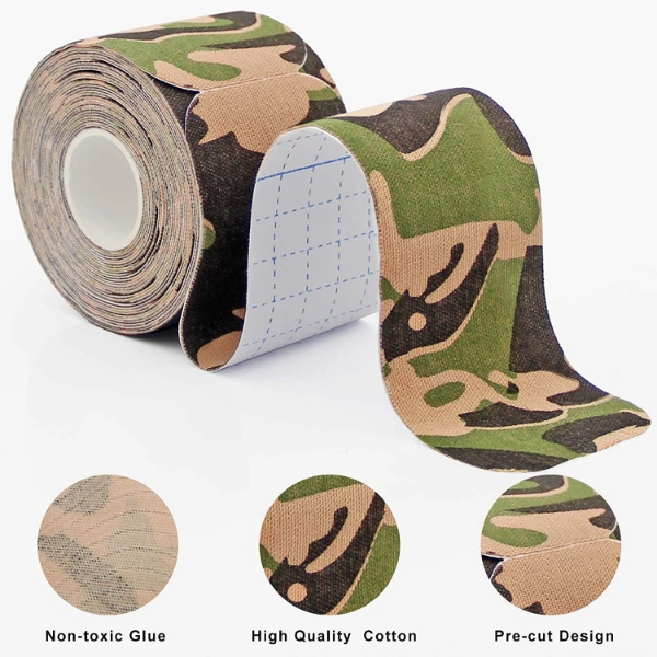 Camo Sports Muscle Tape Kinesio Tape Precut Kinesiology Tape