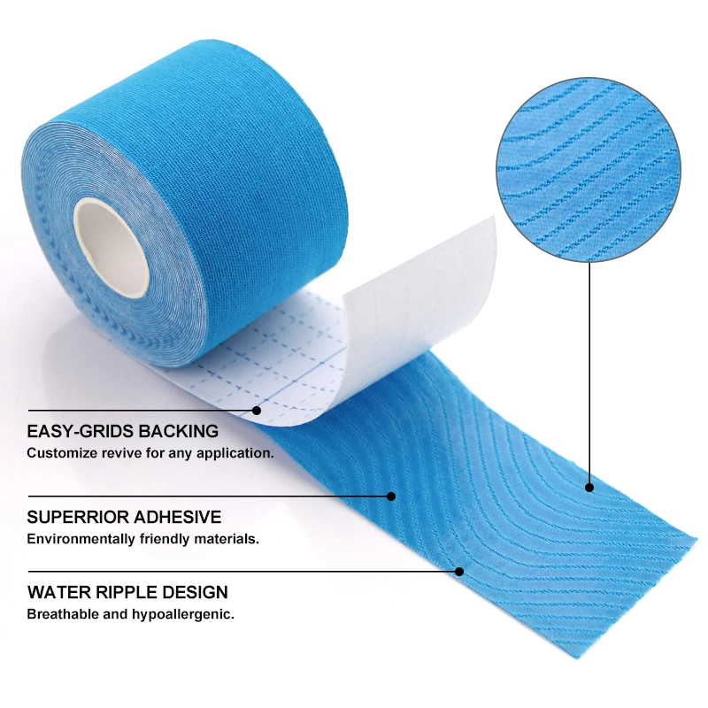 Medical Waterproof Cotton Elastic Athletic Sports Kinesiology Tape