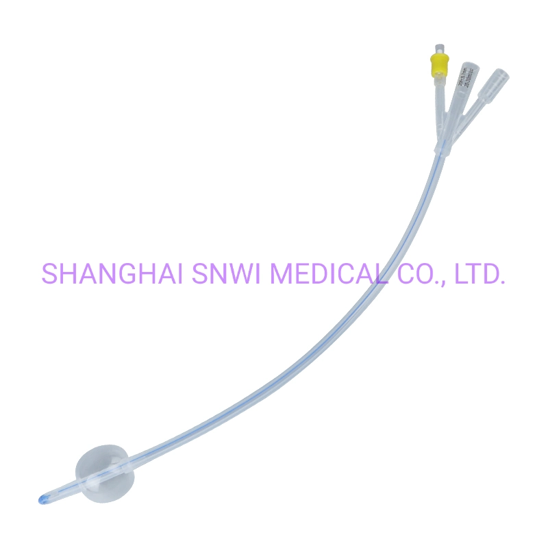 OEM Medical Disposable Sterile Urine PVC Nelaton 100% Silicone Coated Latex Foley Catheter with Balloon