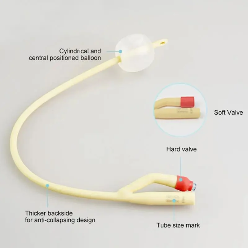 Nature Rubber Latex Urinary Foley Catheters with Balloon