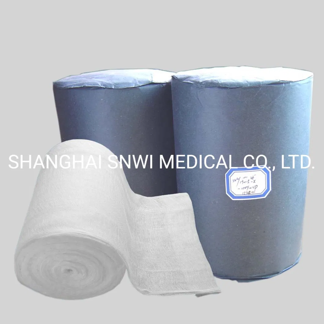 Hot Sale 100% Pure Cotton High Absorbency and Softness Absorbent Cotton Gauze Roll for Hospital Use