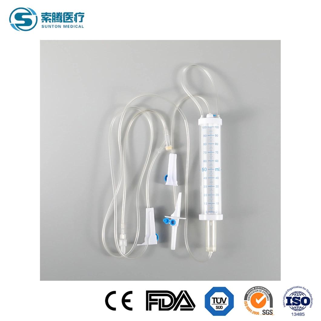 Burette IV Disposable Infusion Set with ISO, CE 100/150ml Cc Pediatric Children Drip Microdrip Type Sterile Intravenous for Single Use 20/60 Drops with Filter