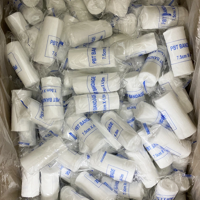 PBT Elastic Conforming Bandage First Aid PBT Roll Elastic Bandage