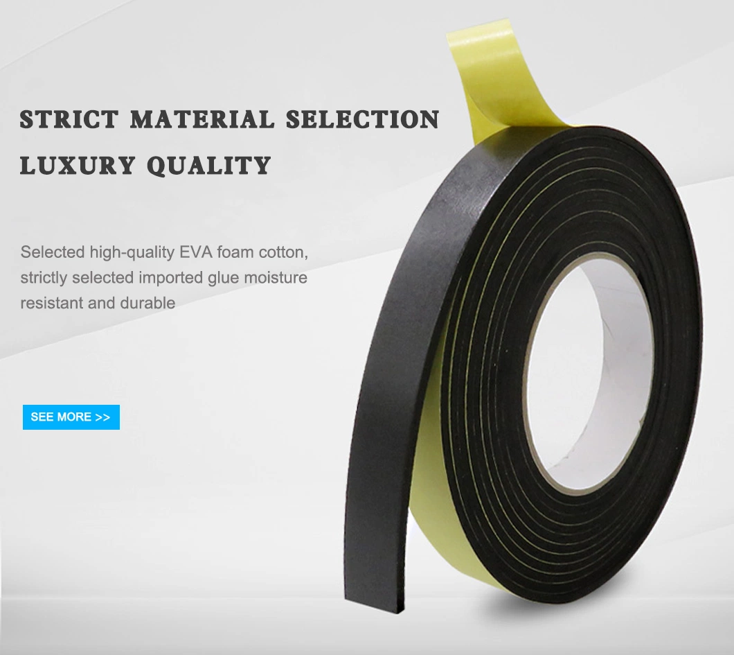 Weather Tight Against Waterproof Sticky Pad Cell Neopreno Polyurethane Foam Tape