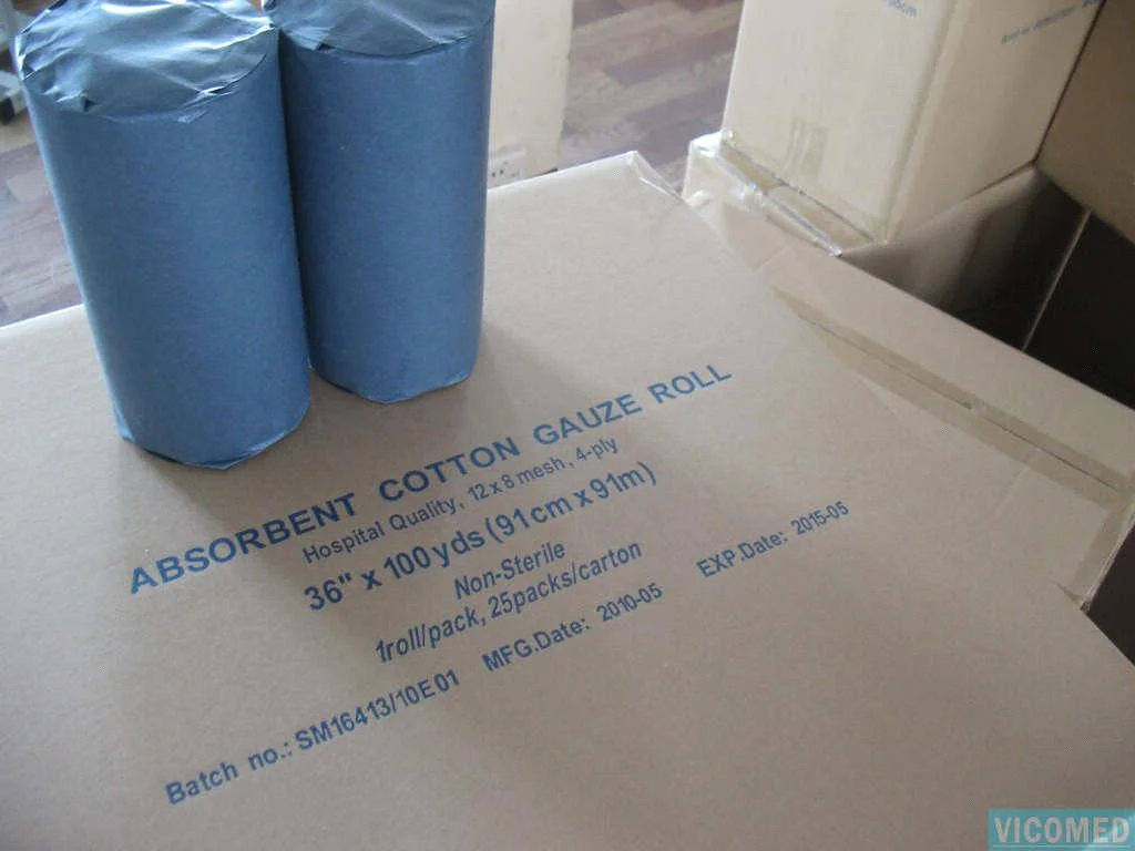 100% Cotton Medical Absorbent Gauze Bandage Roll with Favorable Price