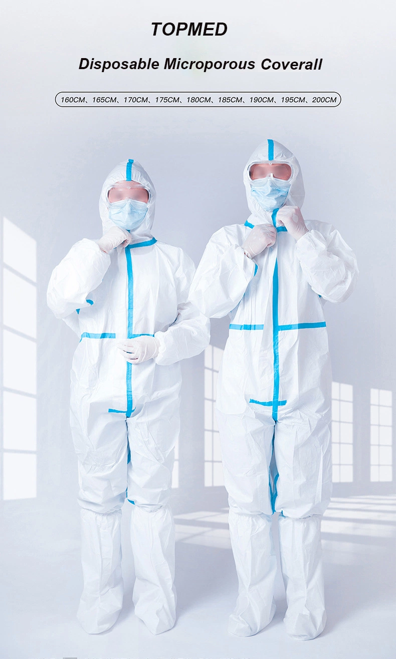 Disposable Nonwoven Jumpsuit, Protective SMS Jumpsuits