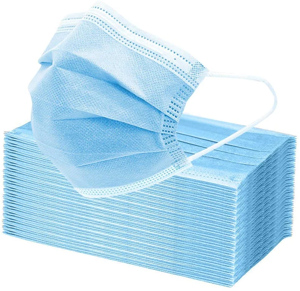 Blue Color Tie-on 3 Ply Face Mask Soft Touch