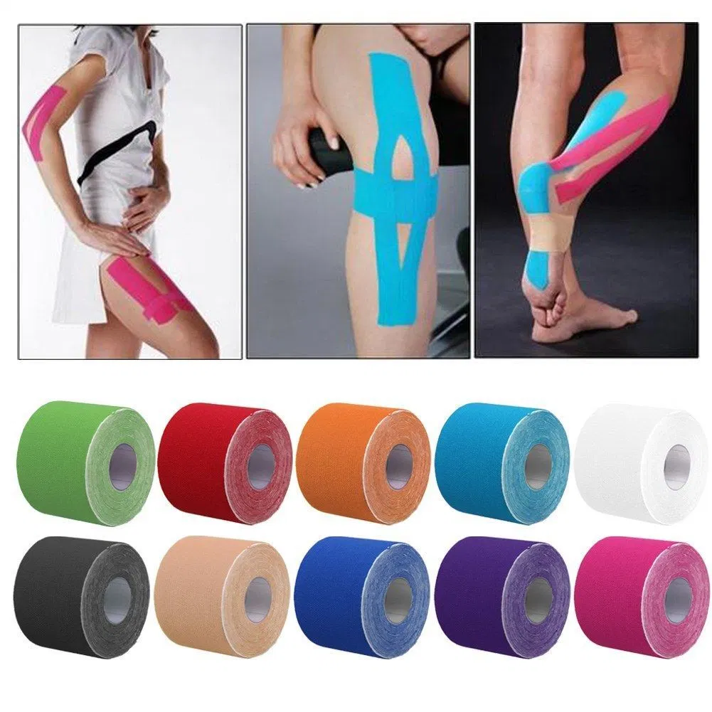 Sports Breathable Waterproof High Strength Elastic Kinesiology Tape for Physical Therapy Sports